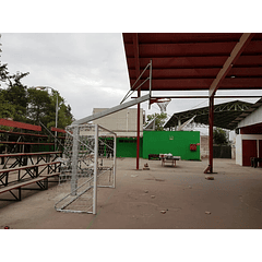 Poste fijo de básquetbol + Arco de baby fútbol - comuna de Pudahuel
