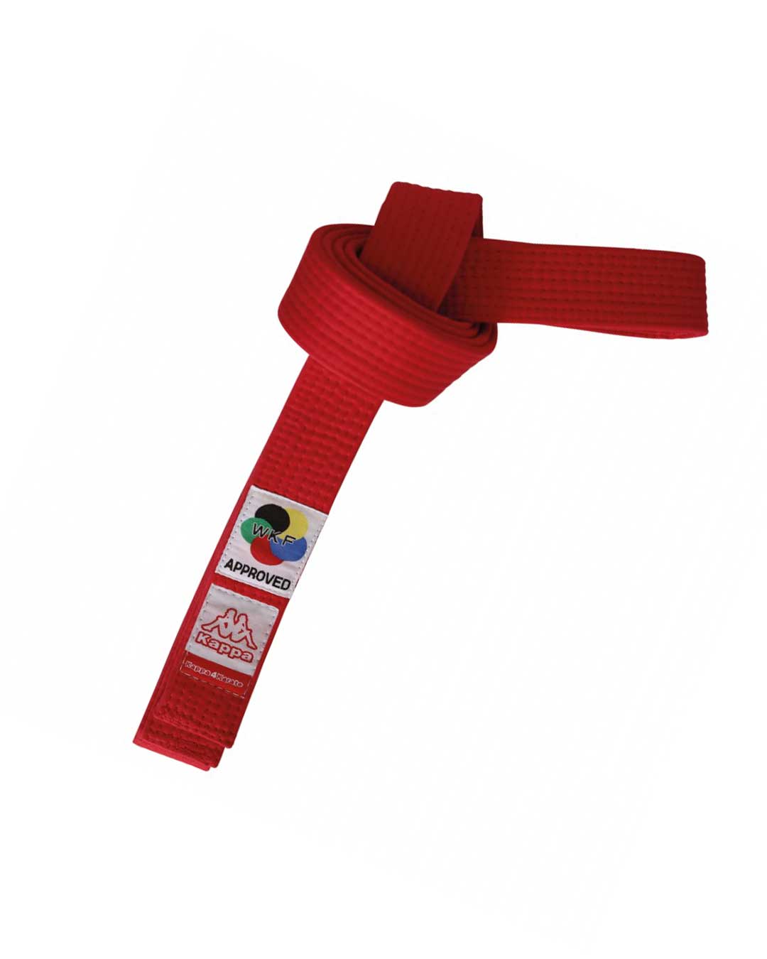 Cinturón kappa modelo Sparta certificado WKF n° 5 color rojo