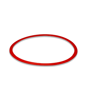 Set de 4 aros de agilidad de 60cm (rojo)
