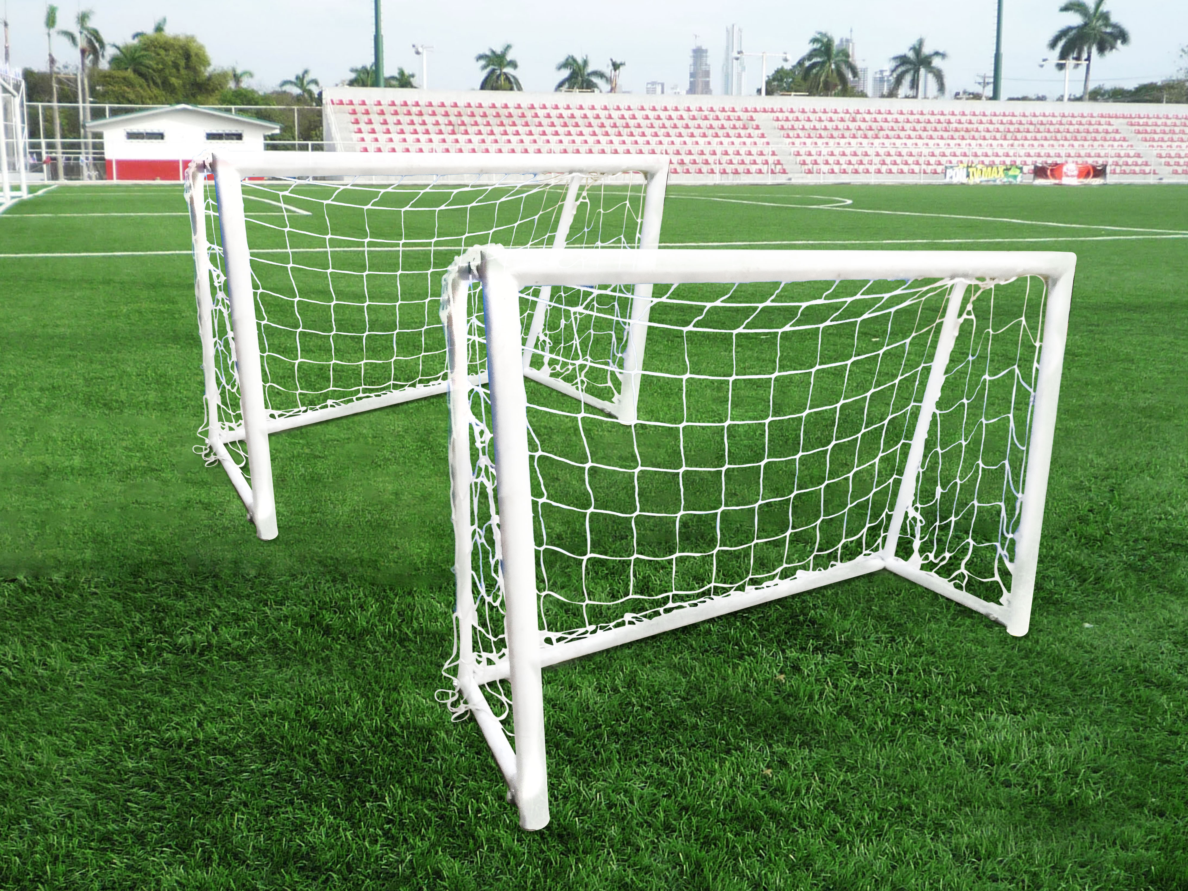 Set de par arcos mini fútbol (120×80×50cm) incluye malla