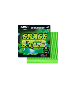 Goma de tenis de mesa Tibhar Grass D.Tecs color verde ácido - poro largo