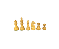 Tablero de ajedrez de madera de 52 cm fijo con piezas de madera Acacia  modelo Alemán Rey 9,5 cm (32 piezas)