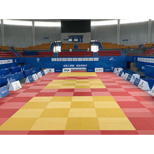 Tatami de judo aprobado IJF color rojo 2