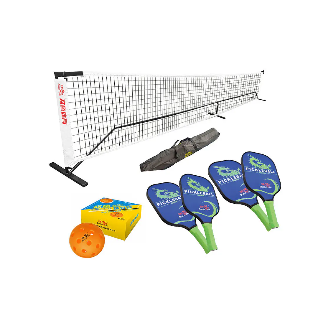 Set de Pickleball Full (4 raquetas PK003 + 4 pelotas Outdoor + malla) 1