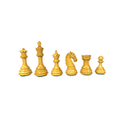 Tablero de ajedrez de madera redwood esquinas redondeadas de 53,5 cm fijo con piezas Colombian ebonizadas doble dama 3