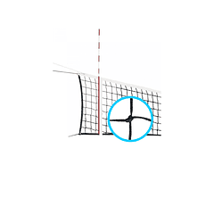 Malla de vóleibol profesional con par de antenas fabricada en Italia