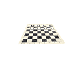 Set de damas y ajedrez (incluye tablero vinilo negro con piezas de damas y ajedrez y bolso)