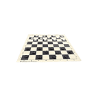 Set de damas y ajedrez (incluye tablero vinilo negro con piezas de damas y ajedrez y bolso) 2