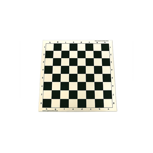 Set de ajedrez tablero de vinilo con piezas y bolso 4