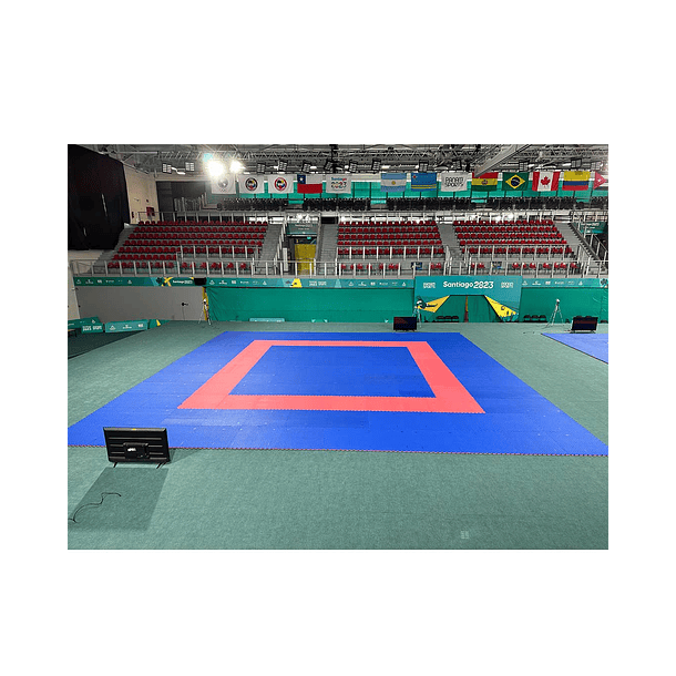 Área oficial de 12x12m de karate cuadrado aprobado WKF 