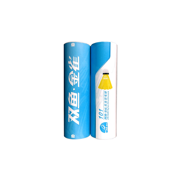 Plumillas de bádminton de entrenamiento modelo 101 marca Jinque (media docena) - amarillas 3