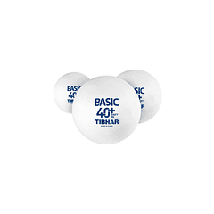 Pelotas de tenis de mesa Tibhar Basic 40+ Synt NG de entrenamiento (72 unidades)