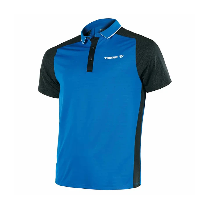 Polera Tibhar Pro hombre azul/negro 1