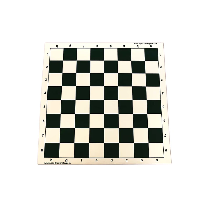 Set de ajedrez tablero de vinilo con piezas y bolso 4