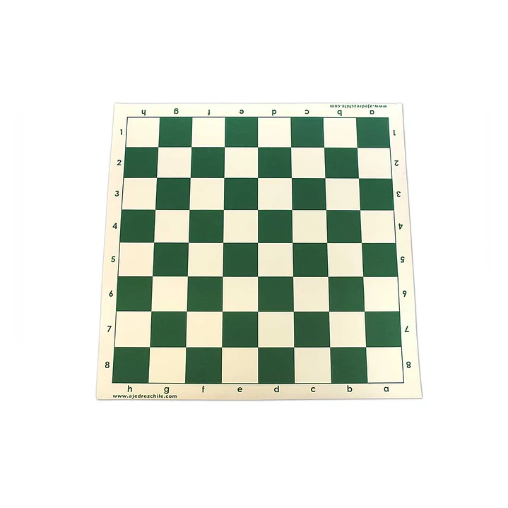 Set de ajedrez tablero de vinilo con piezas y bolso 5