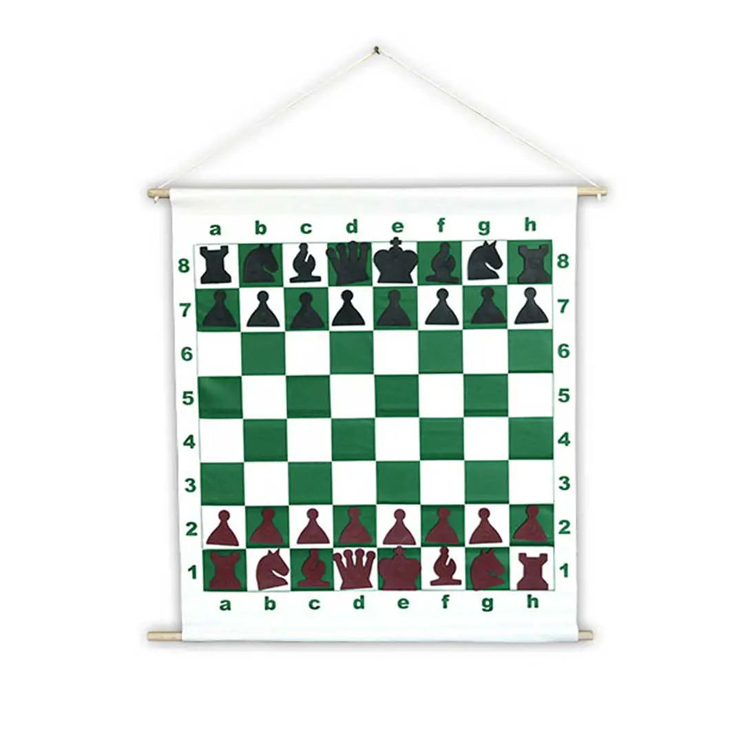Tablero Ajedrez mural 65cm con piezas con magnetos 1