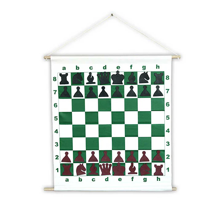 Tablero Ajedrez mural 65cm con piezas con magnetos 1