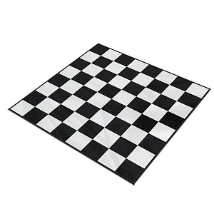 Set de ajedrez gigante (con tablero de nylon - piezas negras y blancas)