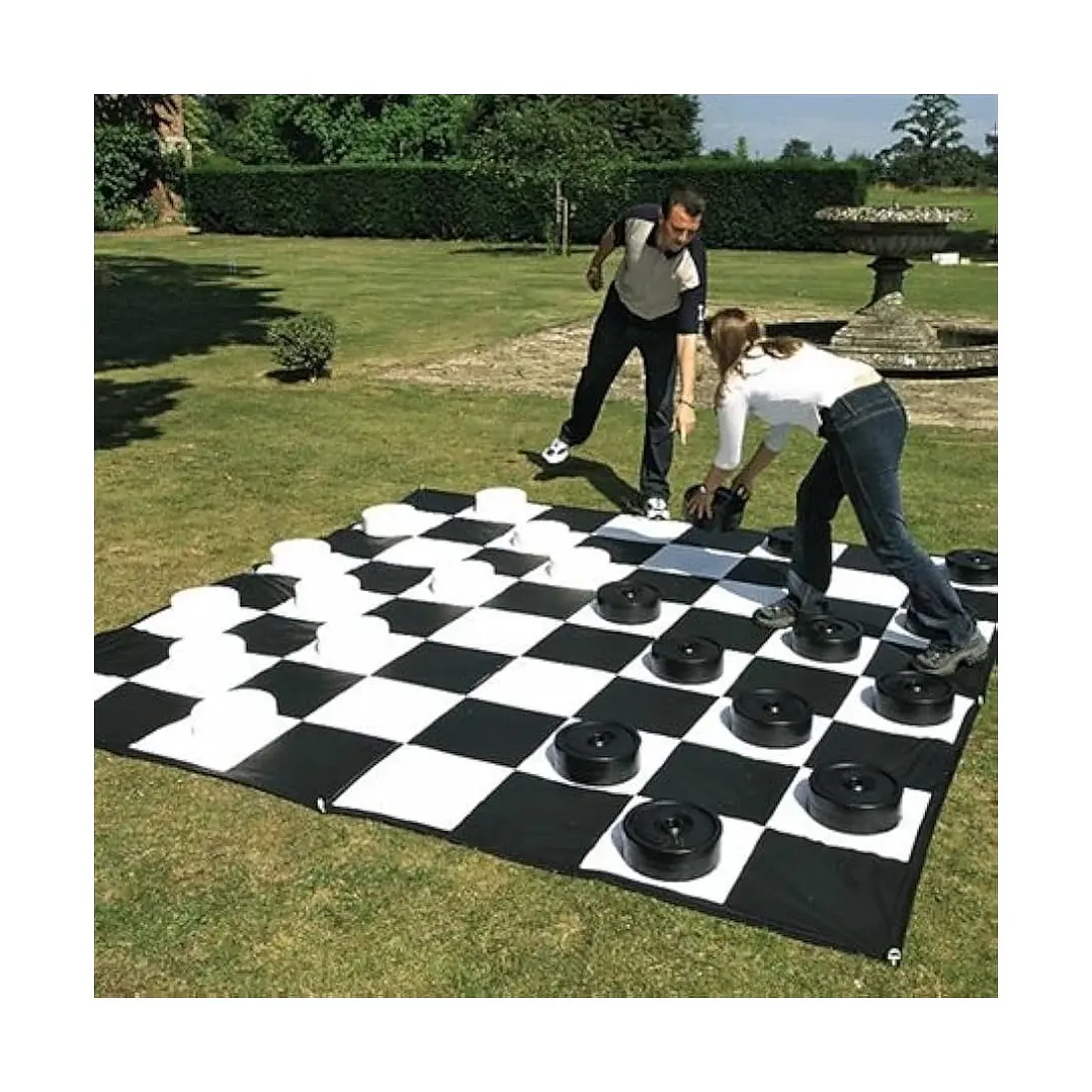 Juego de Dama Gigante - tablero de tela 2