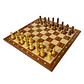 Tablero de ajedrez de madera de 52 cm fijo con piezas de madera Acacia  modelo Alemán Rey 9,5 cm (34 piezas) - Miniatura 1