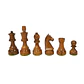 Piezas madera Rey 8,9 cm modelo Alemán - Acaciawood/Boxwood (34 piezas) - Miniatura 1