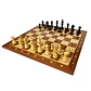 Tablero de ajedrez de madera de 52 cm fijo con piezas de madera ebonizada modelo Alemán Rey 9,5 cm (34 piezas) - Miniatura 1