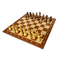 Tablero de ajedrez de madera de 52 cm fijo con piezas de madera modelo American Staunton Acacia Rey 9,5 cm (34 piezas) - Miniatura 1