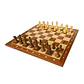 Tablero de ajedrez de madera de 52 cm fijo con piezas de madera modelo Kings Bridal  Rey 9,5 cm (34 piezas) - Miniatura 1
