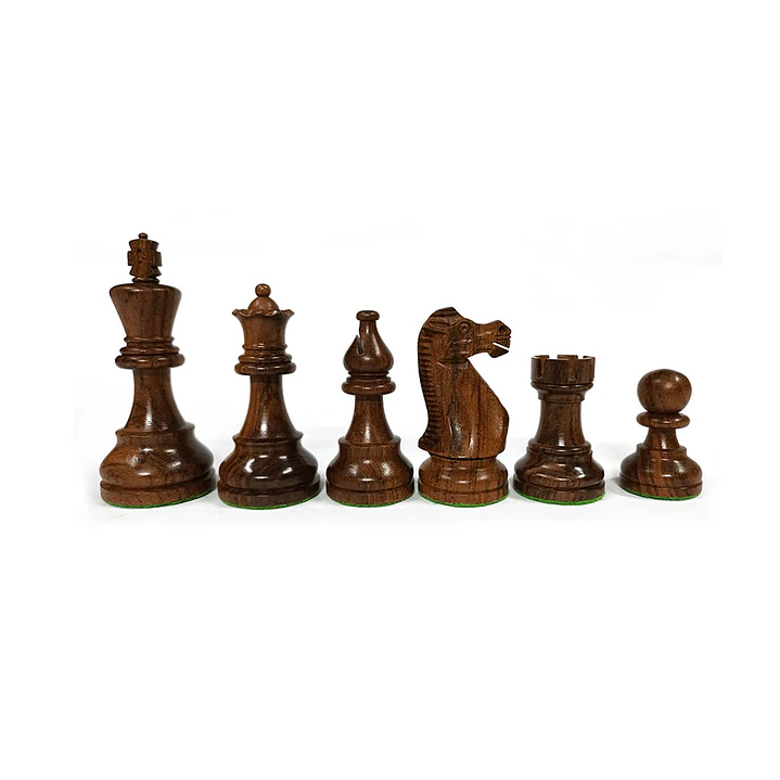Piezas madera Rey 9,5 cm modelo American Stauton - Anjanwood doble dama (34 piezas) 1
