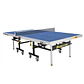 Mesa de Tenis de Mesa Móvil  25 mm Double Fish modelo 233 aprobada por ITTF azul (incluye malla) - Miniatura 1