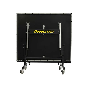 Mesa de Tenis de Mesa Móvil  25 mm Double Fish modelo 233 aprobada por ITTF azul (incluye malla)