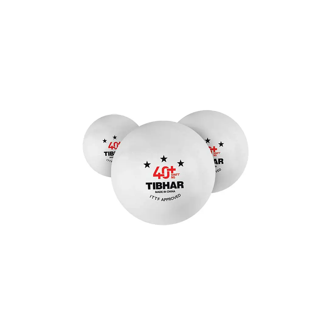 Pelotas de tenis de mesa Tibhar 40+ Synt NG *** 3 estrellas ABS (72 unidades) 2