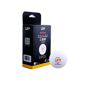 Pelotas de tenis de mesa marca 729 tamaño 40+ 3 estrellas (6 unidades)