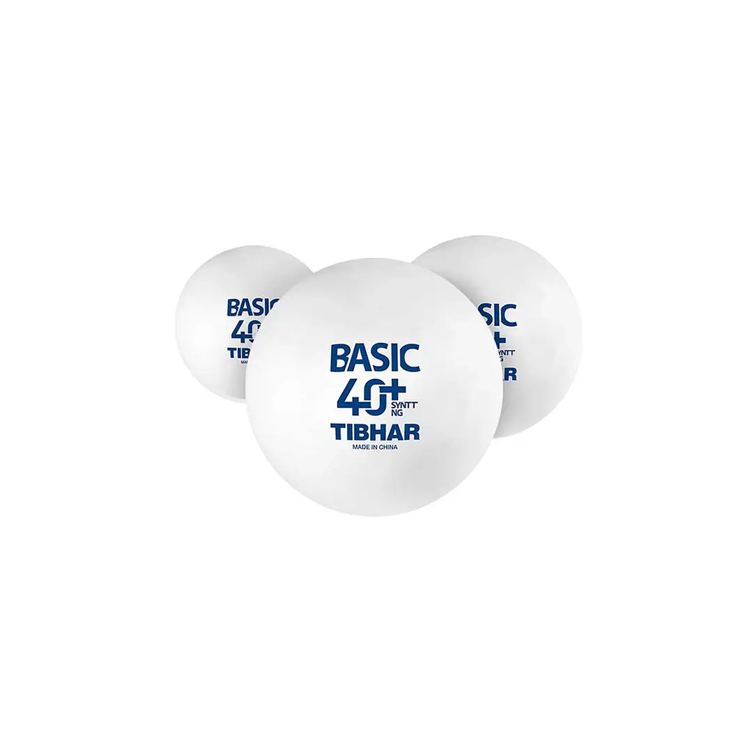Pelotas de tenis de mesa Tibhar Basic 40+ Synt NG de entrenamiento (72 unidades) 2