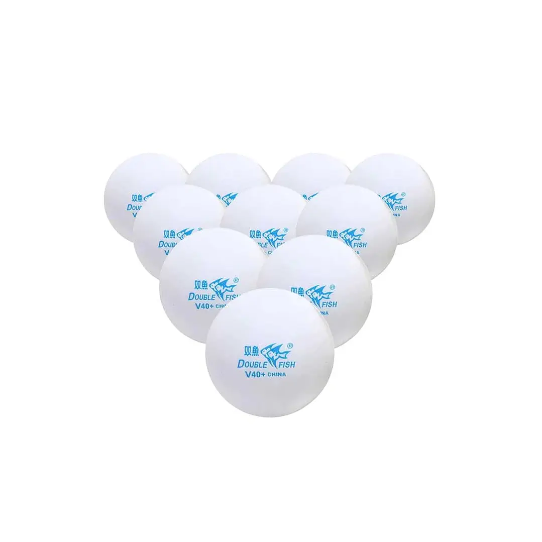 Pelotas de tenis de mesa marca Double Fish modelo V-40 (caja 100 unid.) blancas 2