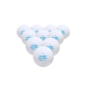 Pelotas de tenis de mesa marca Double Fish  1 * estrella modelo v-40 (caja 100 unid.) blancas