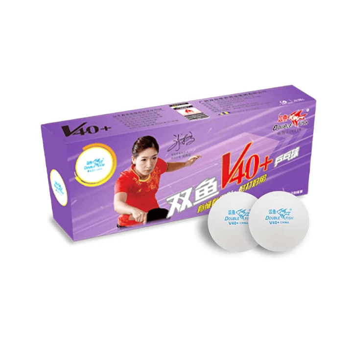 Pelotas de Tenis de Mesa marca Double Fish 40+ material ABS 1