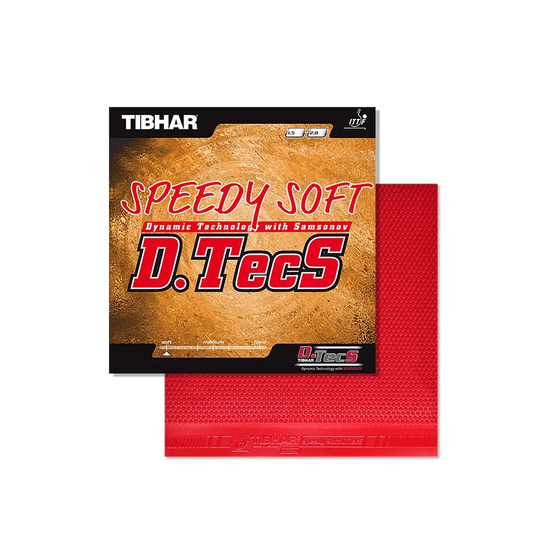 Goma de tenis de mesa Tibhar Speedy Soft D.TeCs 2.0 mm - poro corto 1