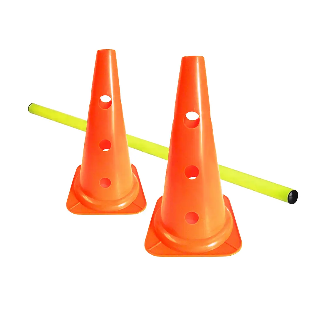 Set conos 38 cm perforados con barra 1