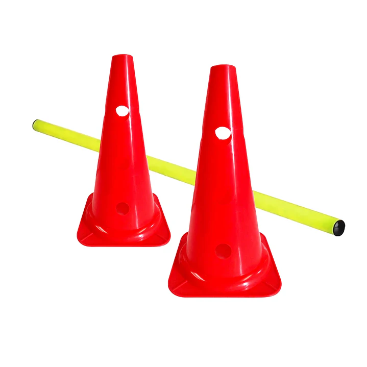 Set conos 38 cm perforados con barra 2