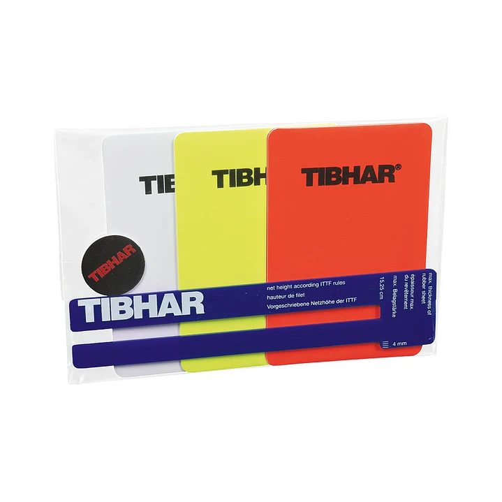 Tarjetas de árbitro tenis de mesa marca Tibhar 2
