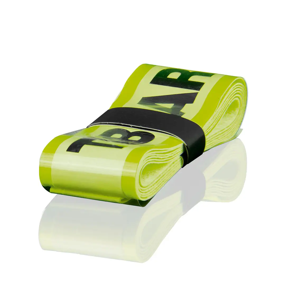 2 cintas de 110 cm cada una - para mango de paleta de Tenis de mesa Tibhar Super Grip Tape Amarillo Neon y negro 1