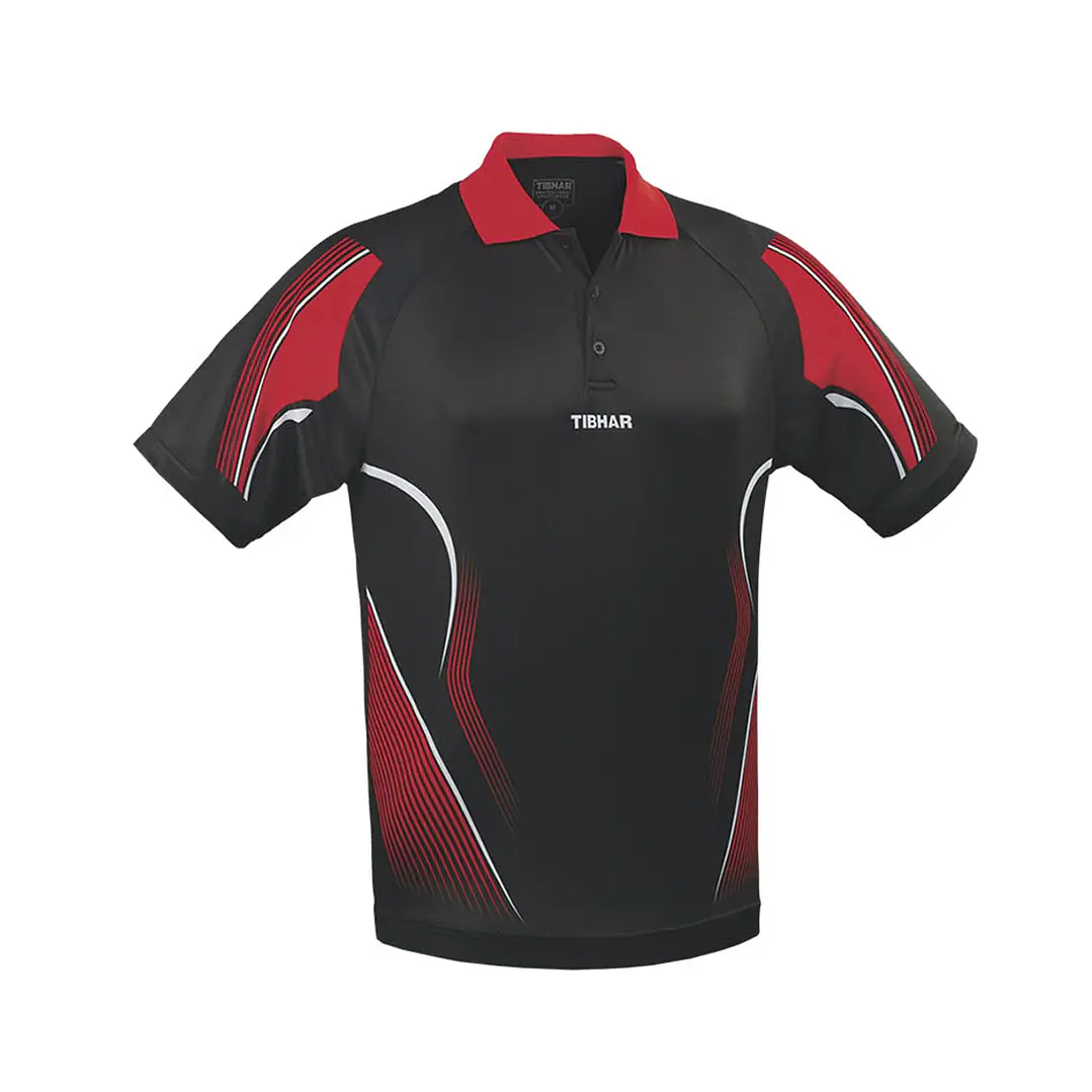 Polera Tibhar Magic hombre - Negro/Rojo 1