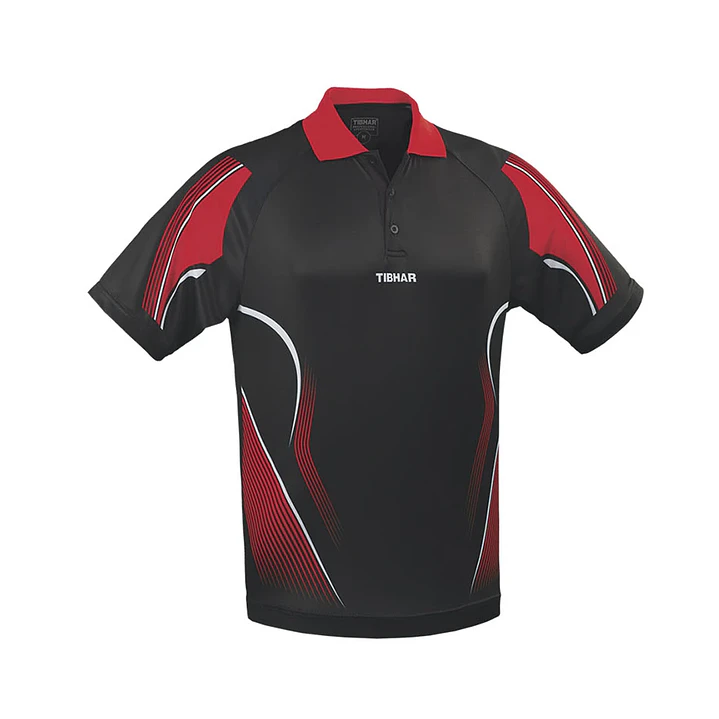 Polera Tibhar Magic hombre - Negro/Rojo 1
