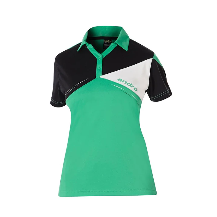 Polera Andro Conor Mujer Verde-Negro-Blanco 1