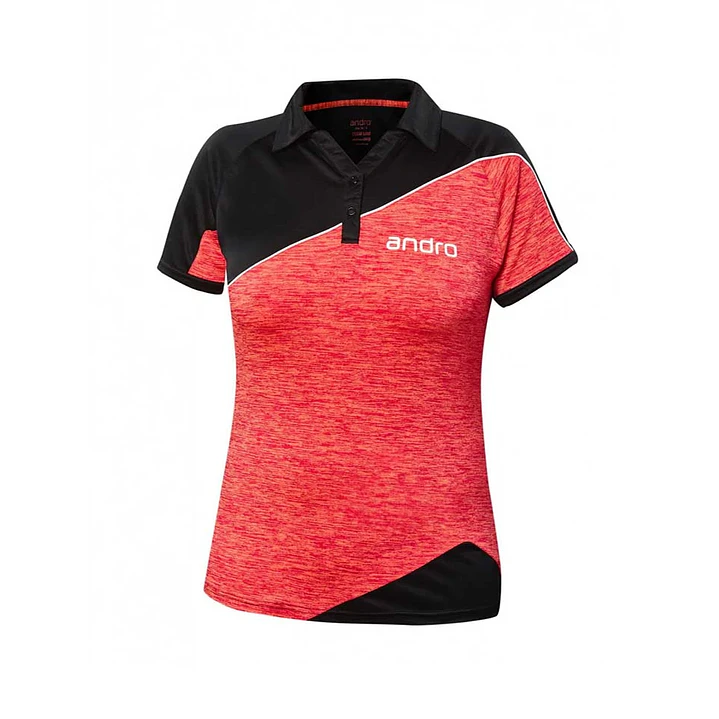 Polera Andro Perkins Mujer Rojo/Negro 1