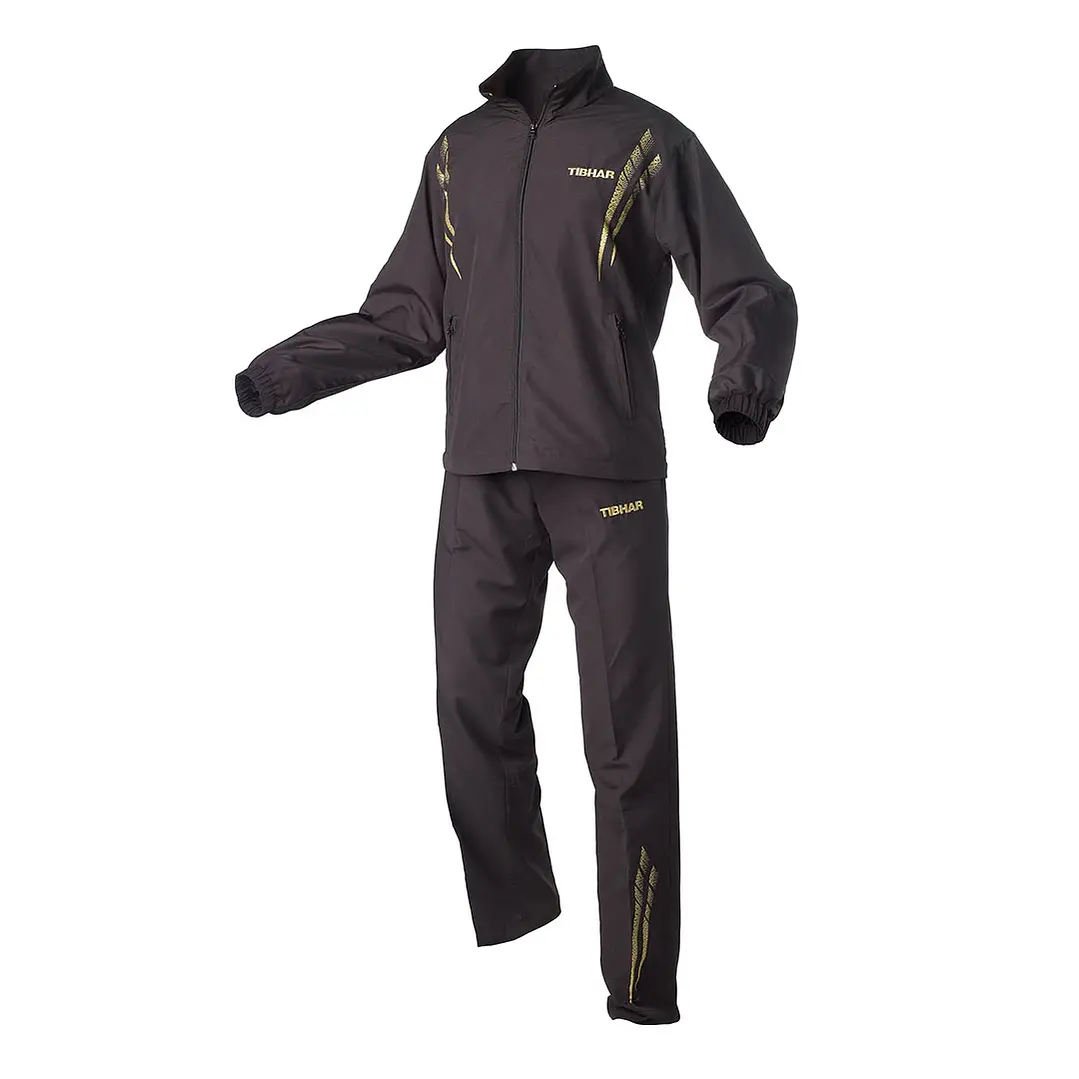 Buzo de tenis de mesa mujer Tibhar Star - negro-dorado 1