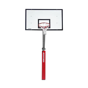 Tablero de básquetbol con poste fijo 225 cm de proyección