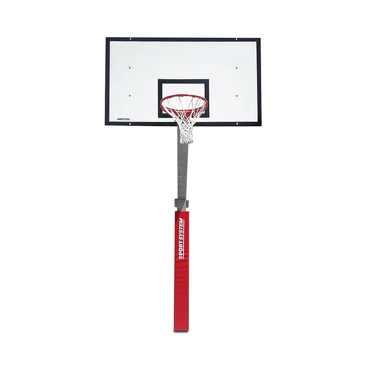 Tablero de básquetbol con poste fijo 225 cm de proyección 2