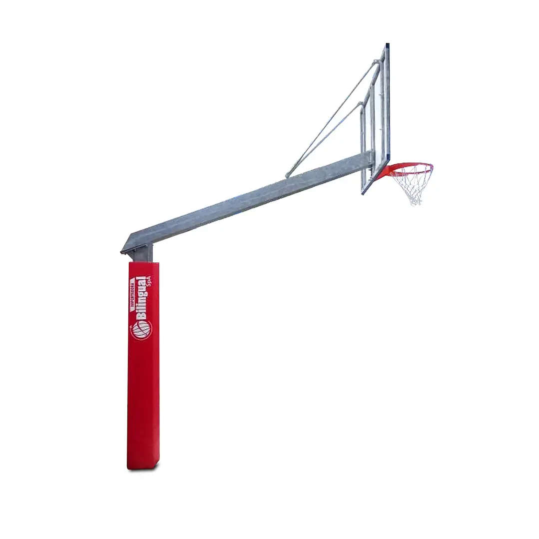 Tablero de básquetbol con poste fijo 225 cm de proyección 3